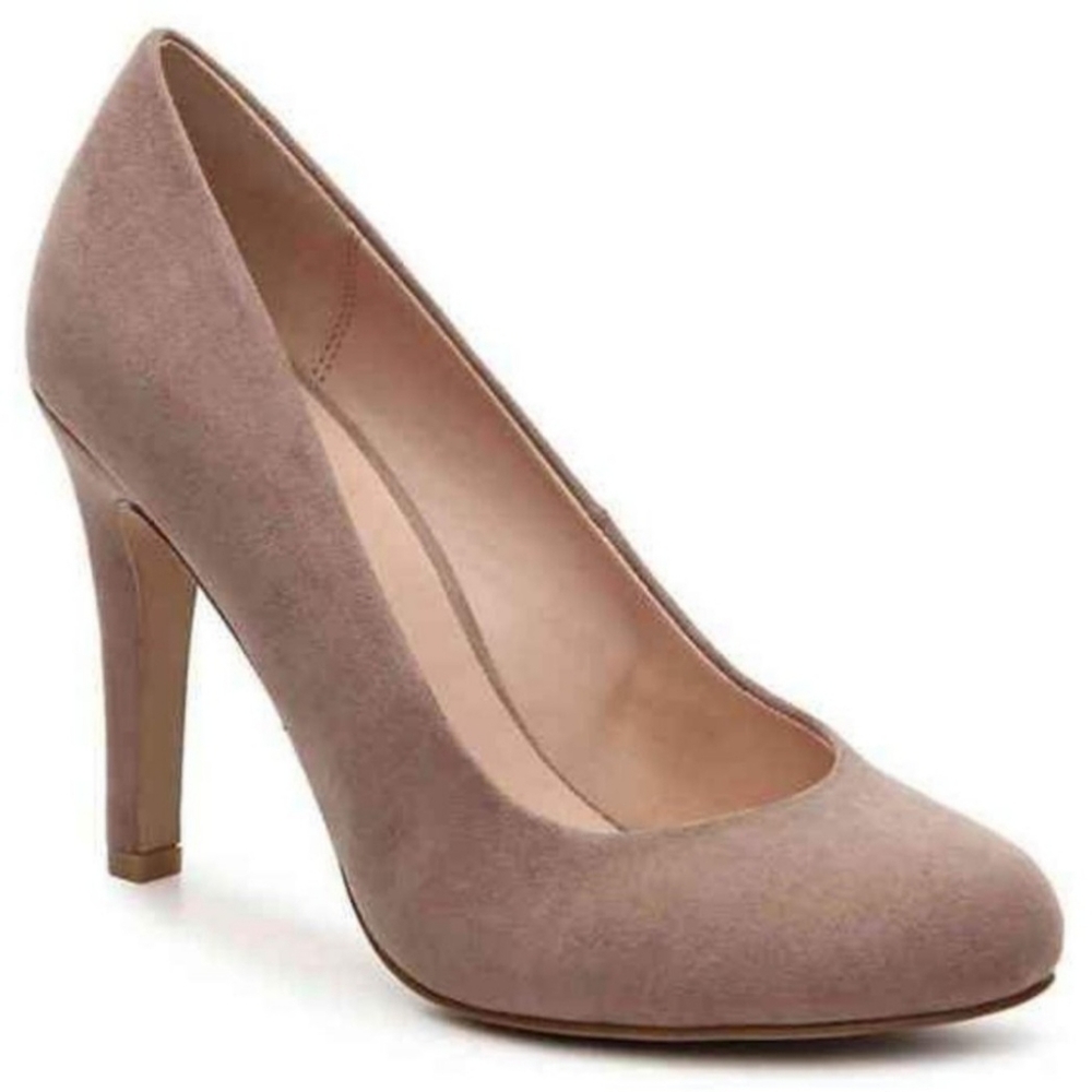 Kelly & Kate Camel Suede Larissa 3 inch Pump